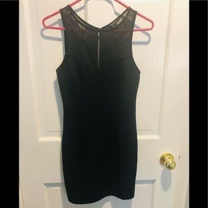 XS Bodycon Dress with Mesh Detail